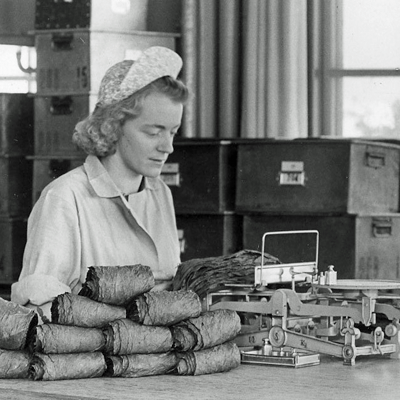 STM Gävle 1930 Vägning Snus-och Tändsticksmuseum